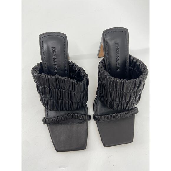 Jonathan Simkai Felix Elastic Mule Heels Sandals Black 38 NWOB - Picture 3 of 6